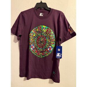 Michael Strahan's MSX Starter Super Bowl Short Sleeve Purple T-Shirt Small NEW